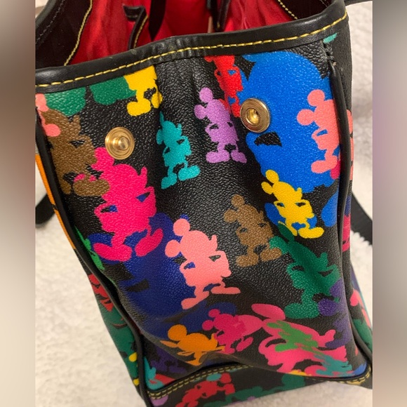 NWT Dooney & Bourke Disney 2010 Wonder Mickey Silhouettes Med Tote/Shoulder Bag - Picture 7 of 16